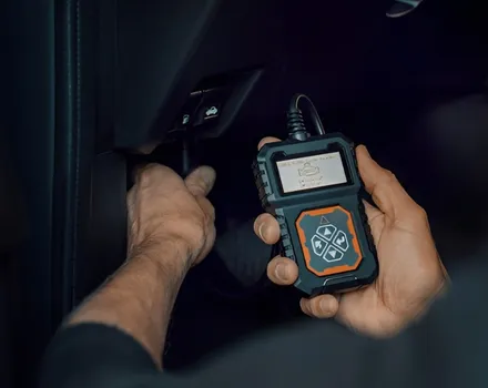 Car battery and alternator testing at Focus Auto Dubai