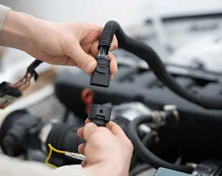 Car wiring and short circuit repair at Focus Auto Dubai