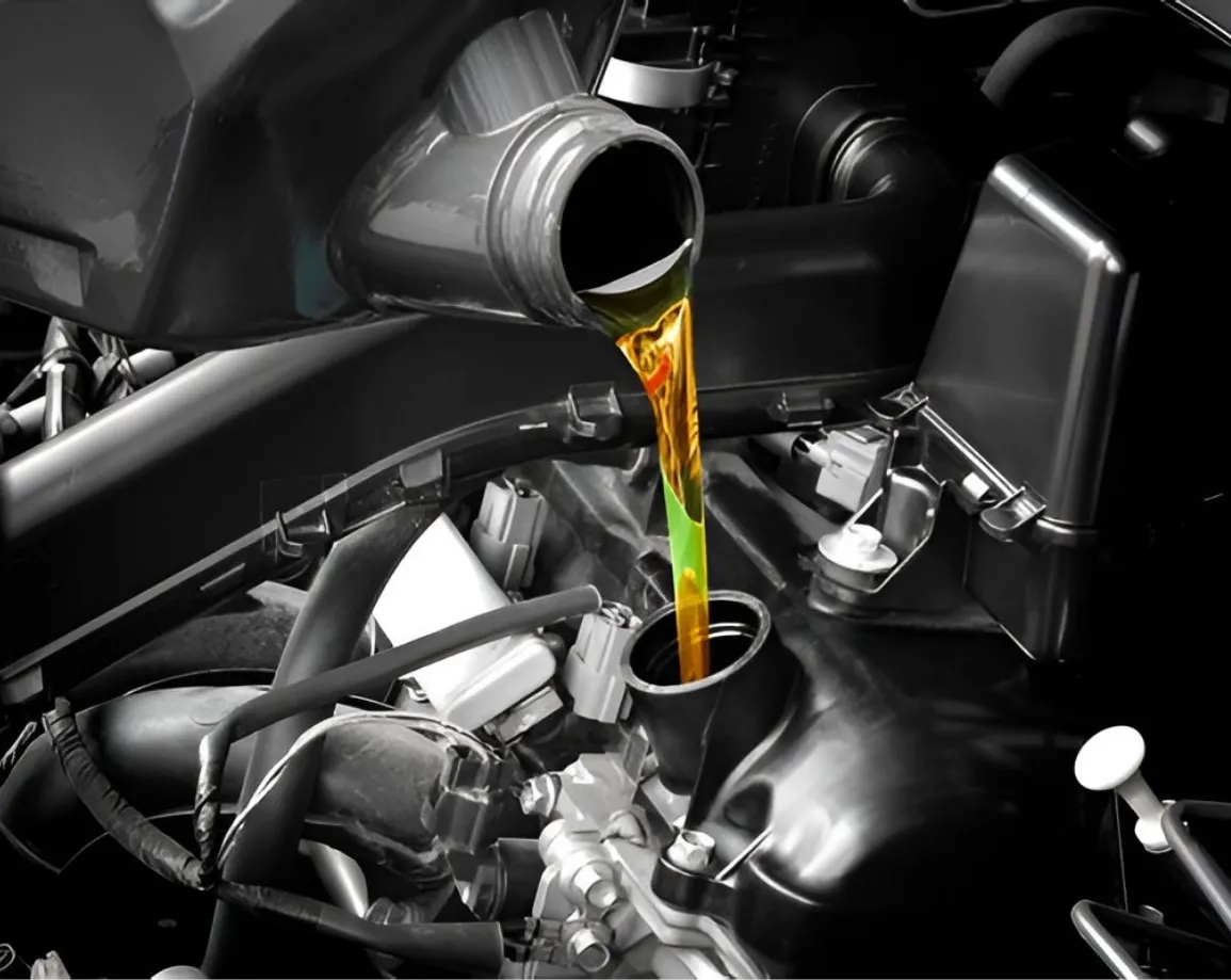 Engine oil change service at Focus Auto Dubai