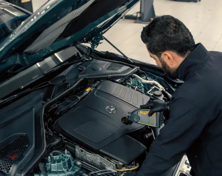 Gearbox and differential oil change at Focus Auto Dubai