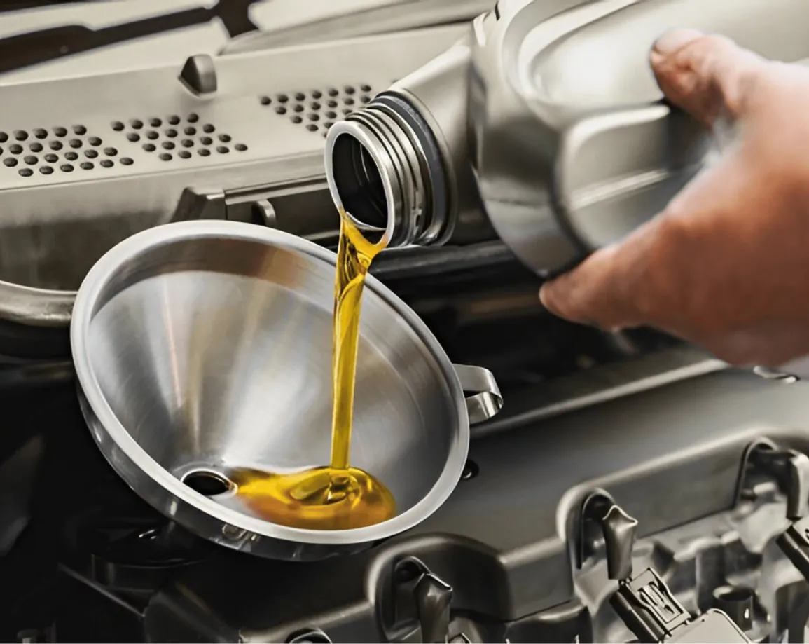 Oil filter replacement at Focus Auto Dubai